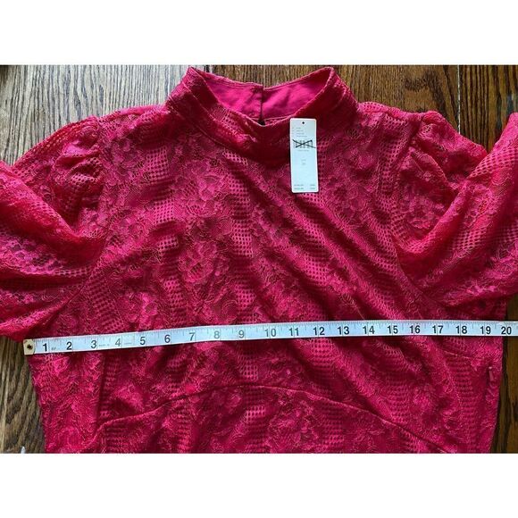 Anthropologie - Maeve Open-Back Lace Mini Dress - Picture 7 of 11